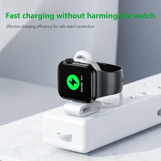 Cargador Apple Watch Serie 1,2,3,4,5,6,SE y 7 Magnético Inalámbrico  Portátil – Blanco - Spain