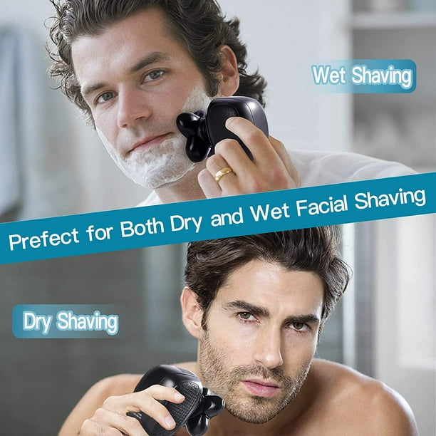 Afeitadoras de cabeza para hombres calvos, afeitadoras eléctricas, máquina  de afeitar profesional, impermeable, recortadora de barba para hombre