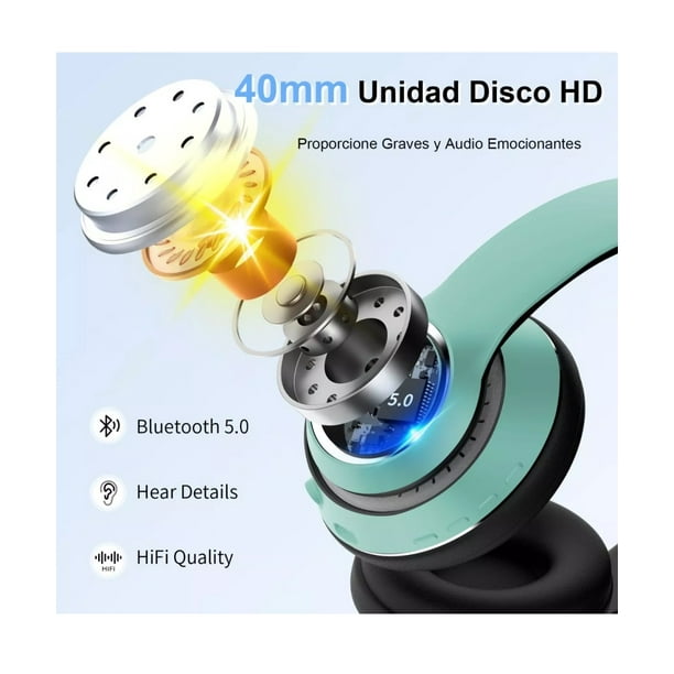 Audifonos Diadema Inalambricos Bluetooth Con Mic Hifi