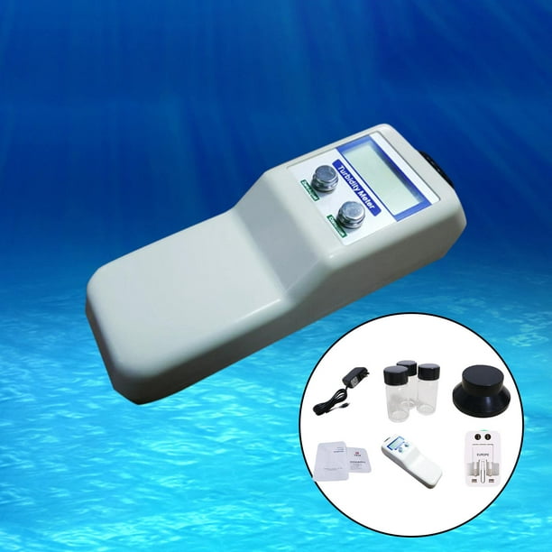 Medidor de turbidez de agua digital Probador de turbidímetro Detección con  botella de Precisión 0.1NTU Luz de 90 degree Sharpla Medidor de turbidez  portátil