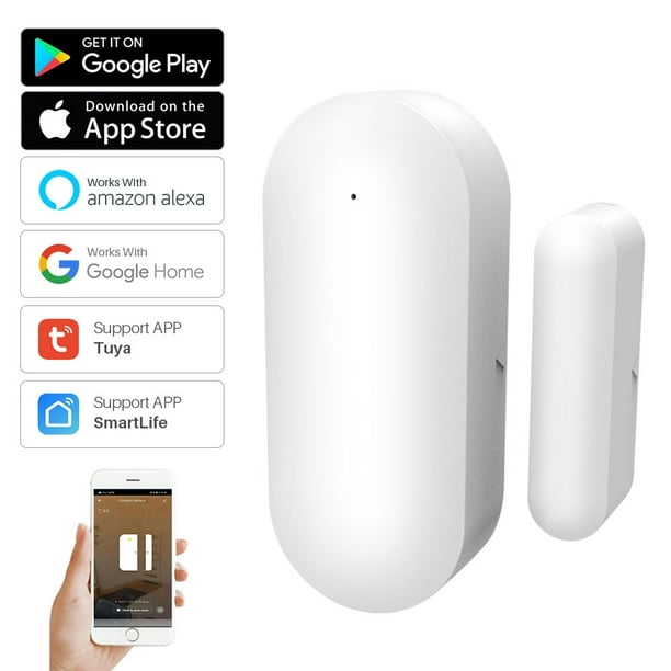 Sensor de puerta WiFi inteligente Tuya, detectores de puerta  abierta/cerrada, Sensor de ventana Wifi, aplicación Smartlife, funciona con  Google Home, Alexa Tan Jianjun unisex