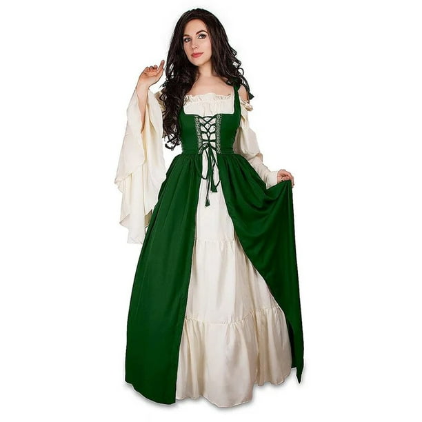 Fun Shack Disfraz Medieval Mujer Adulta, Traje Medieval Mujer, Vestido  Medieval Mujer, Trajes Medievales Mujer, Disfraz Dama Medieval Mujer,  Vestidos