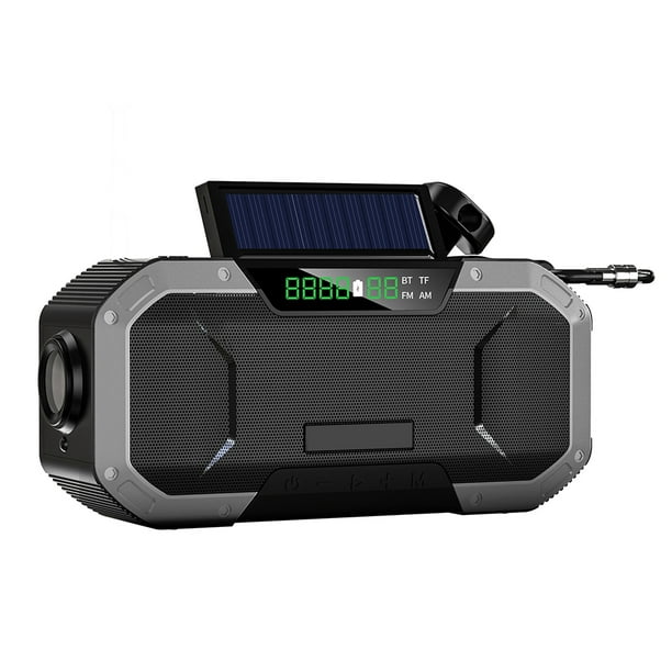 Radio solar Altavoz inalámbrico Bluetooth Radio de emergencia de carga solar