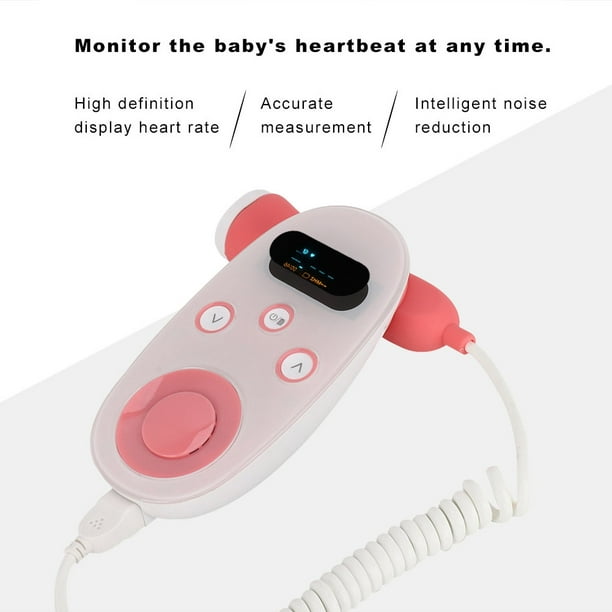 Doppler fetal Monitor de latidos cardíacos Doppler para bebés para embarazo  50-230 BPM Irfora Monitor de pulso cardiaco