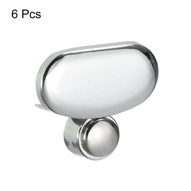 Clip de cristal de acero inoxidable para espejo de pared de baño, soporte  fijo, tablero publicitario