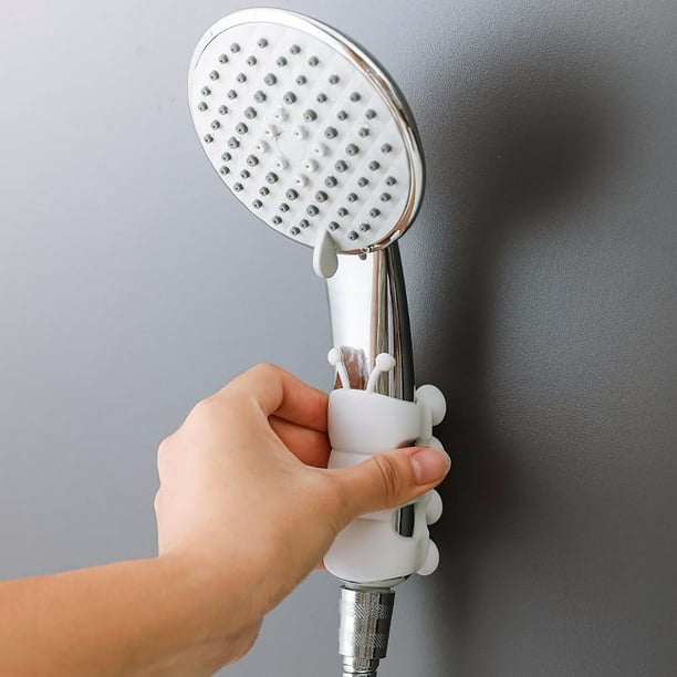Soporte de cabezal de ducha con ventosa de vacío, ajustable, montado en la  pared, accesorio Universal para baño, SPA