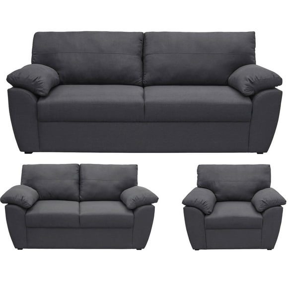 sala zero gris 321 sofa love seat y sillon