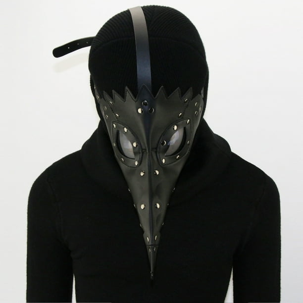 Máscara de Doctor de la Peste Negra, pico de pájaro largo, Steampunk,  disfraz de Halloween, máscara