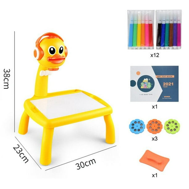 Mesa De Dibujo Para Niños Con Proyector Tablero De Juguete