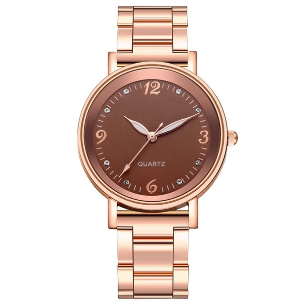 Reloj De Pulsera Para Mujer Oro Lujo De Cristal Relojes Con Diamantes  Relojes