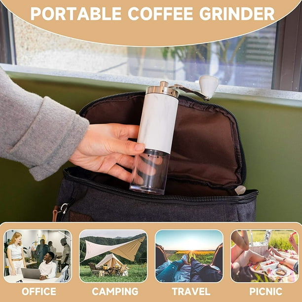 Molinillo de café manual de madera, molinillo de café manual de madera para  acampar para el hogar para viajes para la oficina