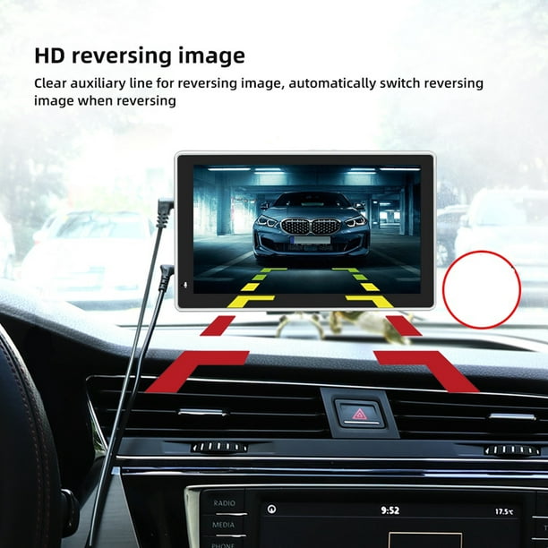 Pantalla portátil Apple carplay para automóviles, pantalla táctil IPS de 7  pulgadas para coche estéreo admite