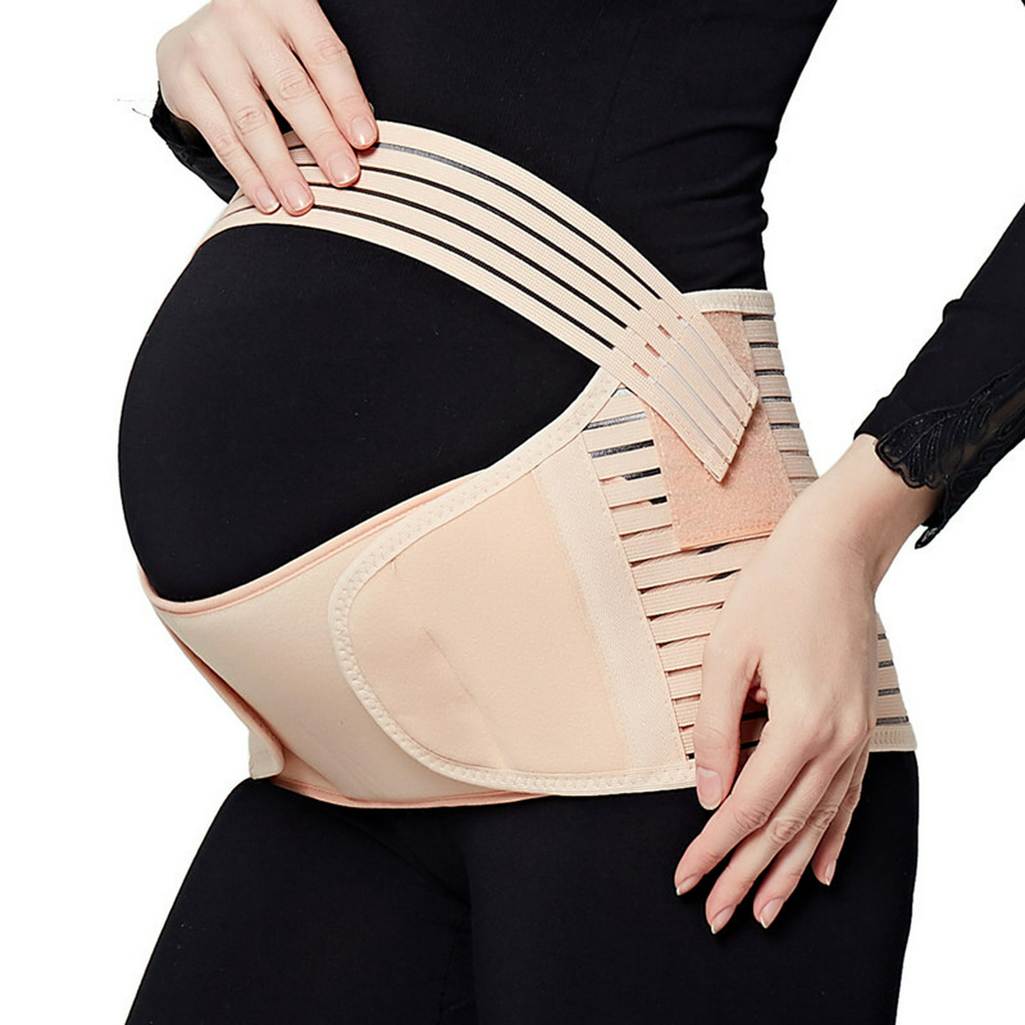 vendaje transpirable para el ombligo, cinturón de soporte abdominal suave y  cinturón pélvico para el embarazo y el parto (color piel)