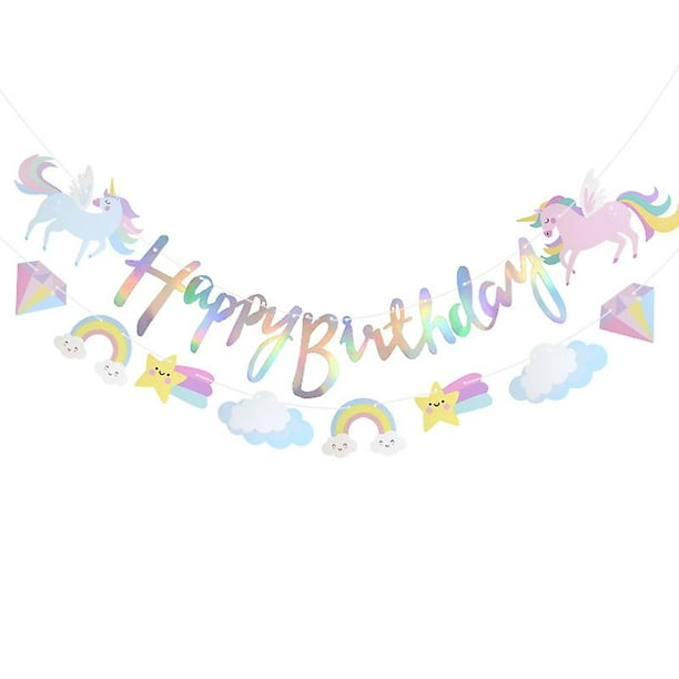 Guirnalda Unicornio Feliz Cumpleaños