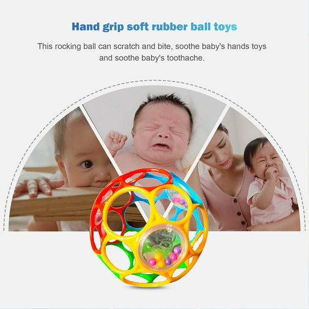 Sonajero giratorio para bebés de 0 a 12 meses, Bola de agarre