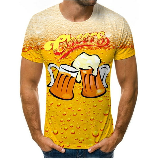 Camisetas Con Estampado De Cerveza Para Hombre Y Mujer Moda Divertidas De  Verano