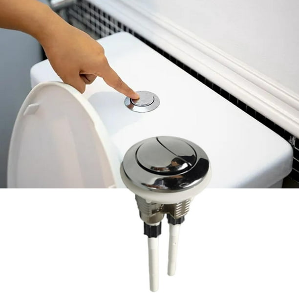 Pulsador Doble para Cisterna,Inodoro Doble Cabeza de Descarga Redonda  botón,Redonda botón de la válvula del Tanque de Agua,Pulsador Cisterna