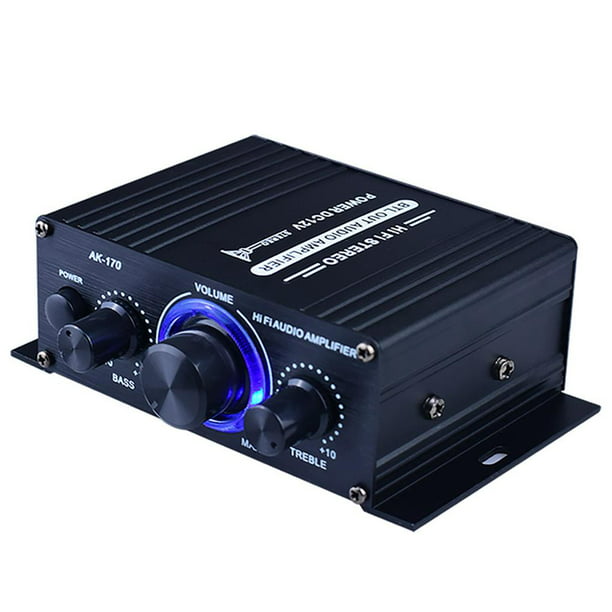 Amplificador De Potencia De Audio Para Coche, Amplificador De Audio Hifi  Bluetooth, Sistema De Sonido De Cine En Casa, Amplificador De Radio  Vogacara EL008816-00