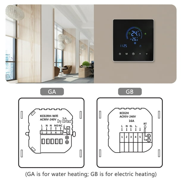 Calefacción eléctrica digital WiFi el termostato de control remoto de Alexa  - China Calefacción eléctrica digital termostato termostato WiFi, WiFi
