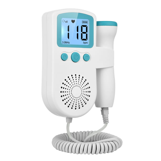 Doppler fetal portátil de 3.0MHz para reducción de ruido en el hogar  Monitor cardíaco para Carevas Doppler fetal