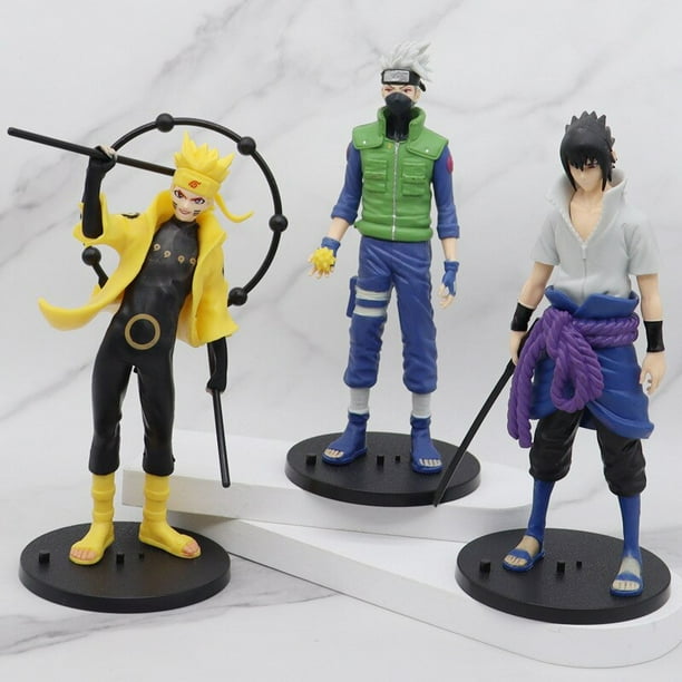 Anime Naruto Shippuden Figuras de PVC Brinquedos, Hinata, Sasuke