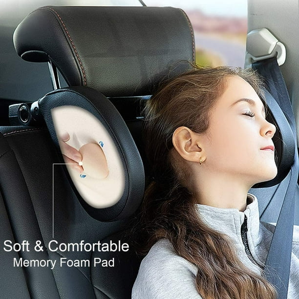 Reposacabezas de asiento de coche para niños y adultos, almohada de apoyo  ajusta