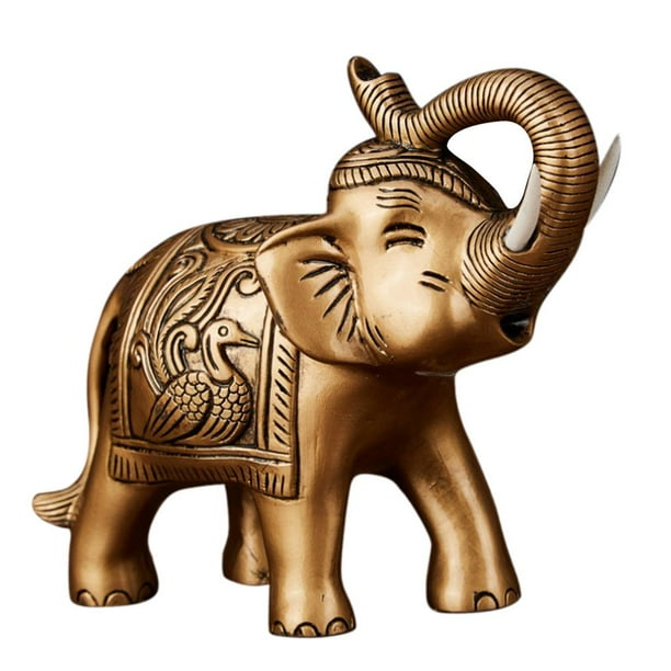 Feng Shui - Figura de elefante de dinero de 3 pulgadas, figura de la suerte  para regalo y decoración del hogar