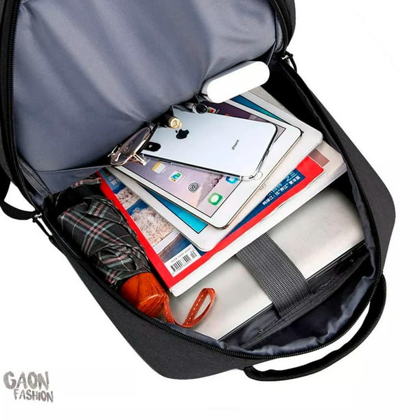 Mochila para Hombre Laptop Ejecutivo Grande USB uso Casual Viaje Escolar con Bandolera / Ma Gaon MochilaB5 | Walmart en