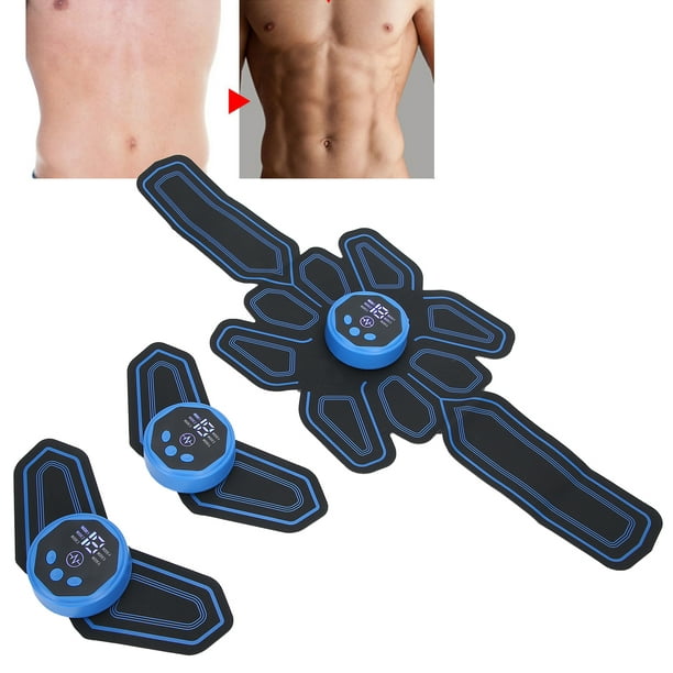 Estimulador muscular estimulador muscular abdominal cinturón de fitness EMS  estimulador de entrenador abdominal eléctrico pegatina de masaje  tonificante ANGGREK Otros