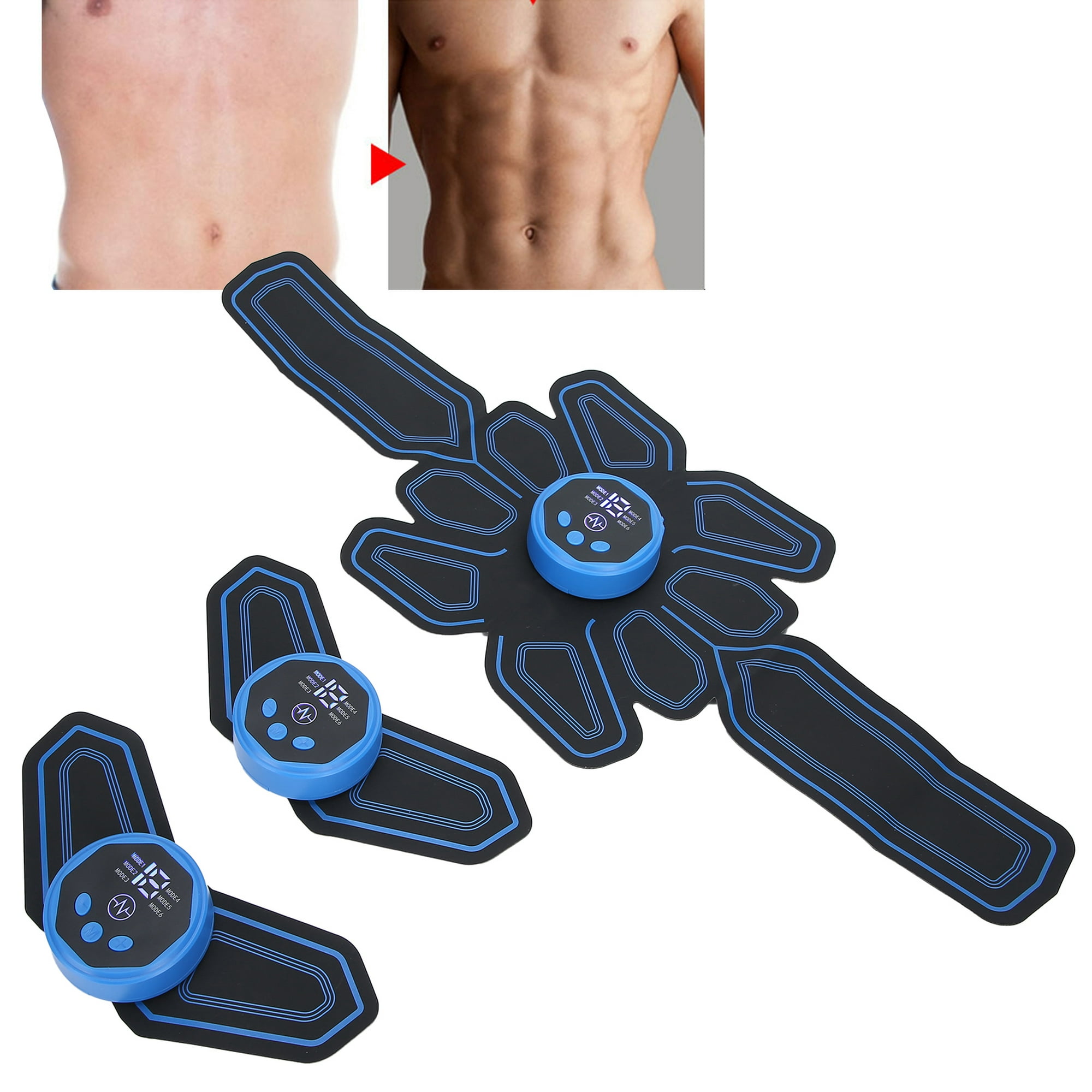 Estimulador ABS, estimulador muscular EMS, cinturón de tonificación  abdominal, tóner muscular, cinturón de entrenamiento ABS, cinturón  inalámbrico