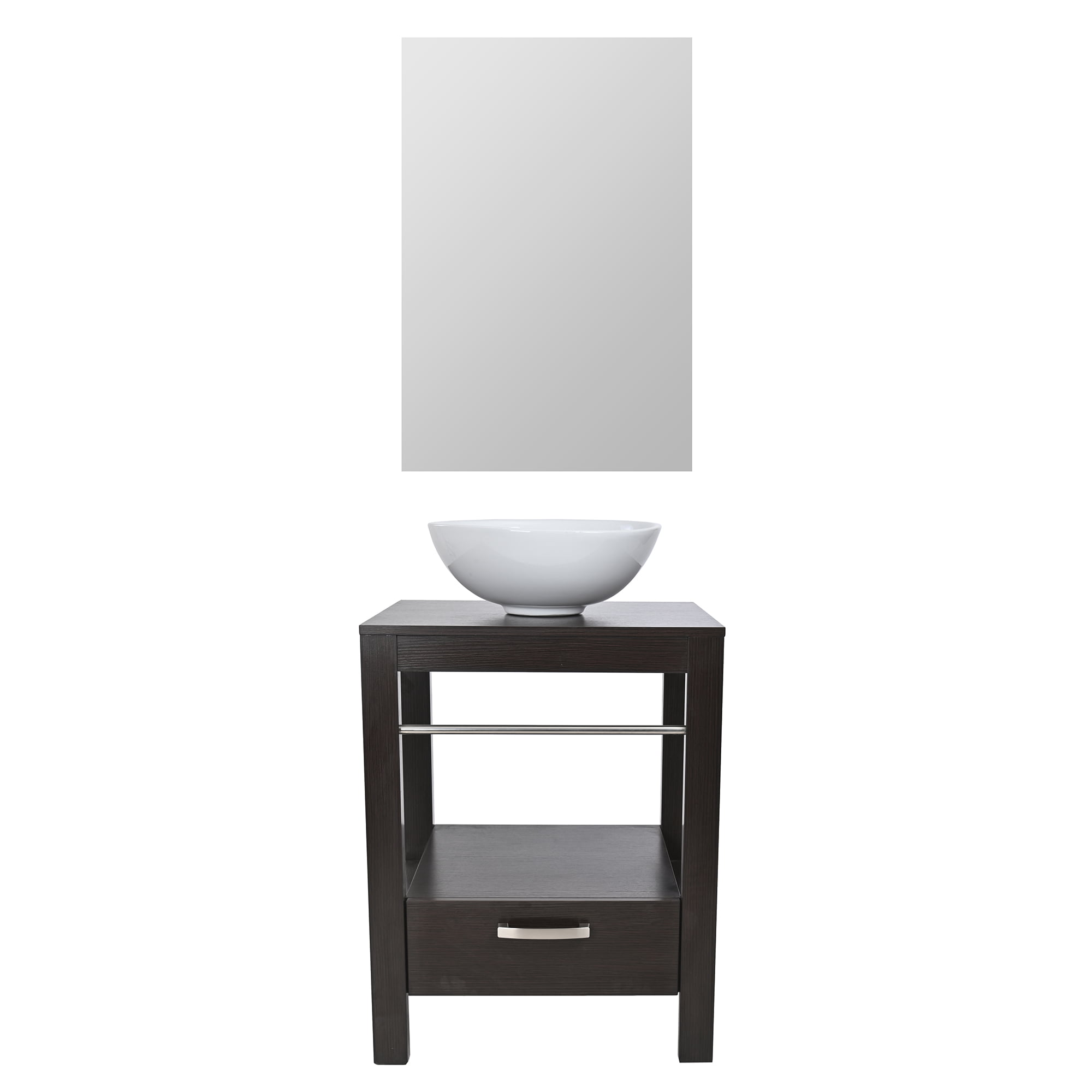 Set mueble para baño 3 piezas incluye lavabo y espejo gravita gb 2072 84