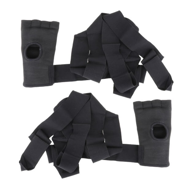 Guantes de boxeo de 14 onzas con envolturas de mano de boxeo, guantes  interiores (pequeños), correas largas elásticas acolchadas, guantes de saco  de