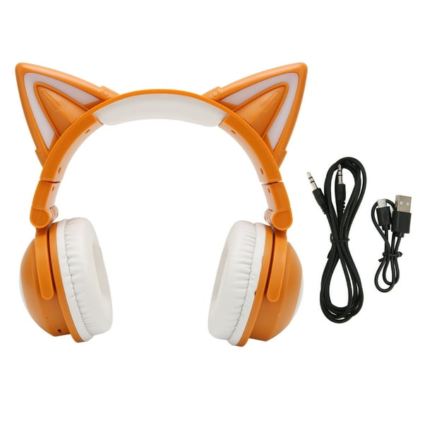 Auriculares Bluetooth Inalámbricos Diseño Gato Estéreo Con Micrófono Para  Niños