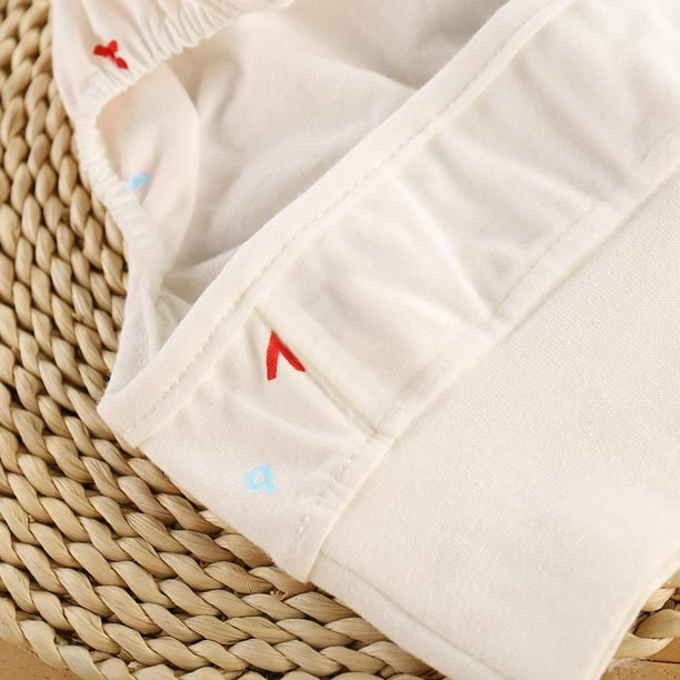 Paquete de 6 pañales de tela para bebé, ajustables, lavables, reutilizables,  de 2 capas Leyfeng Pañales de tela