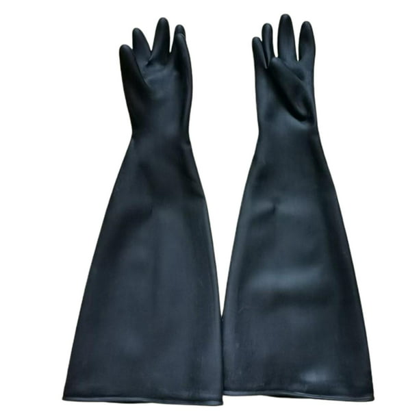 Guantes de Látex para Productos Químicos Caucho Resistente Seguridad Industrial Protección en Tra Baoblaze guantes de látex negros | Walmart en línea