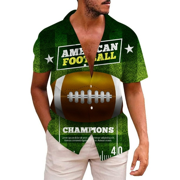 Camiseta de fútbol americano con cita temática