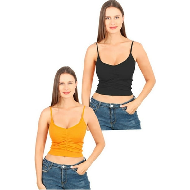 Ejercicio regular creciendo Pack 2 Blusas Top Tirantes Canalé Fresca Basicos De Mujer LOLE Blusa |  Walmart en línea