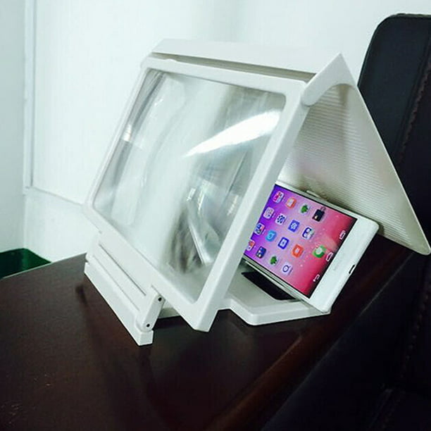 AMPLIFICADOR DE PANTALLA DE TELÉFONO MÓVIL, lupa 3D, pantalla de Video de  teléfono, pantalla plegable, expansor