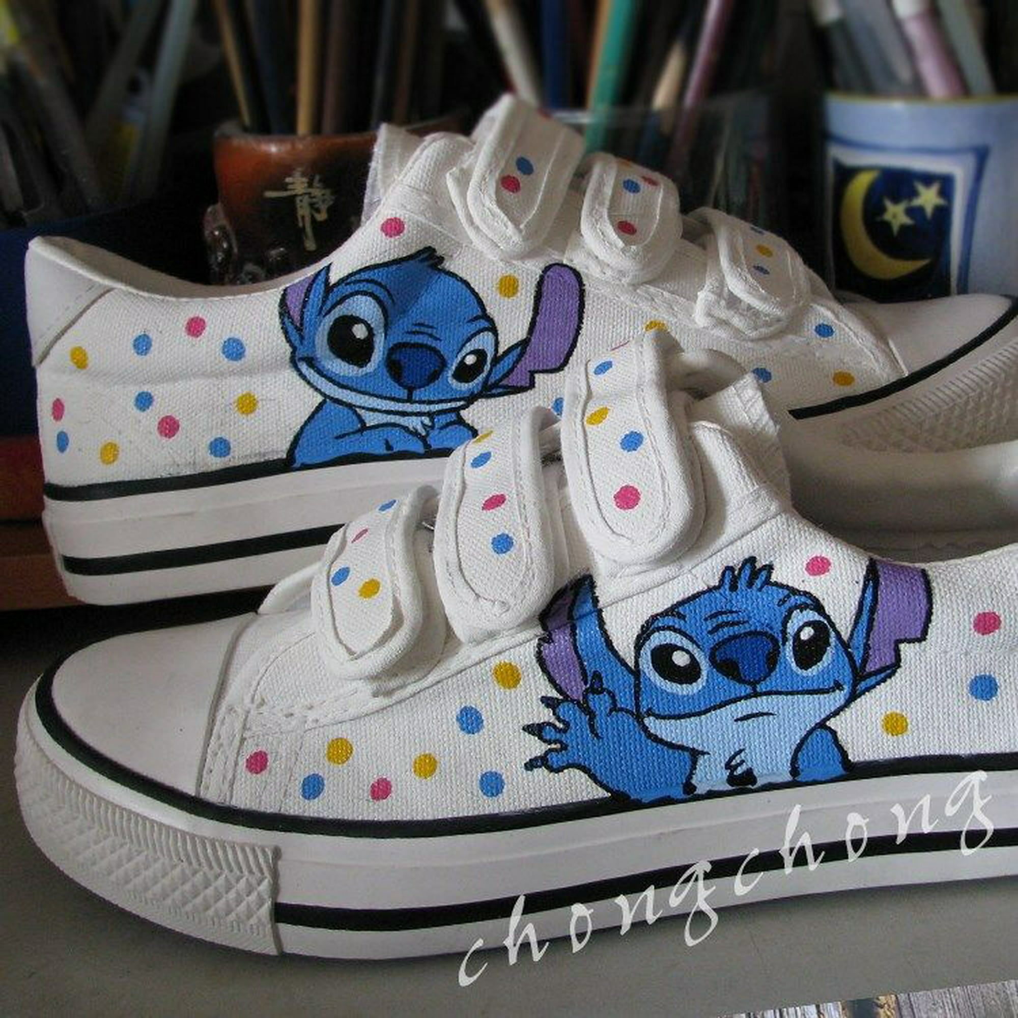 Lilo & Stitch-zapatos de lona con patrón de monstruo pequeño de