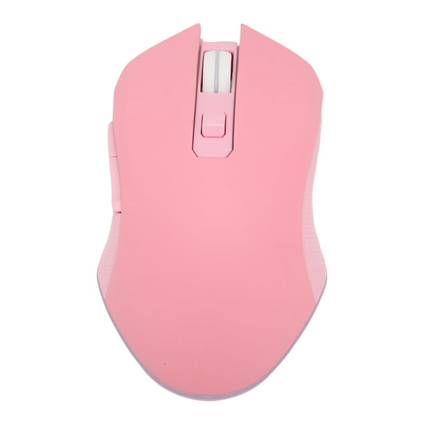 Ratón rosa para juegos, ratón USB C tipo ratón para ordenador