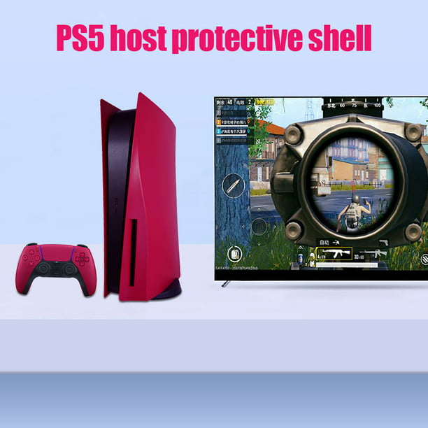  Cubierta de placa para PS5 Slim Consola Skin Protector Shell  Funda protectora para placa frontal PS5 Slim Accesorios (versión digital  rojo) : Videojuegos