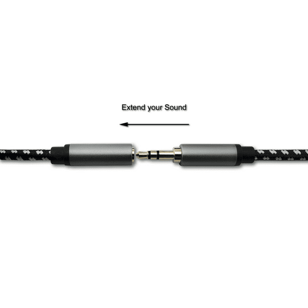 Cable alargador de Cables To Go, 0.14 pulgadas, para conectar macho y  hembra, color negro Negro
