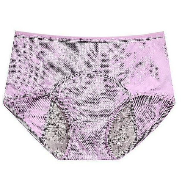 Calzon Menstrual Lavable Panties Algodon Flujo Abundante Culotte Violeta