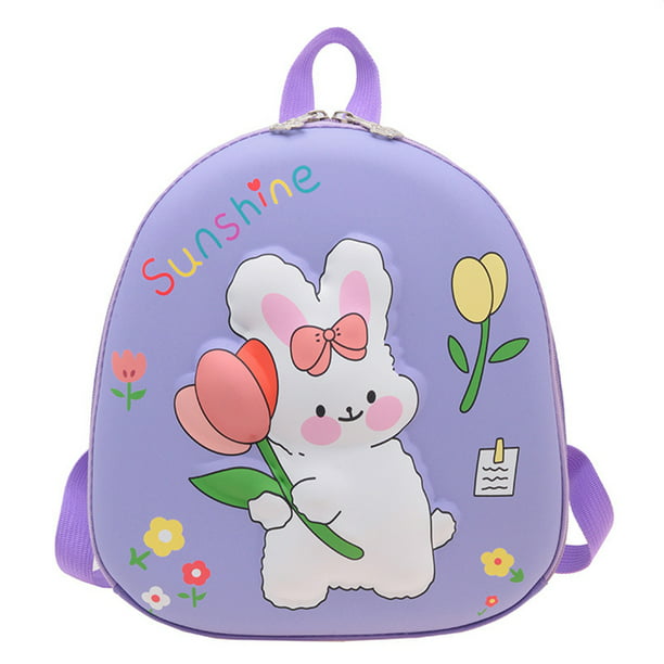  JIBAMAO Bonita mini mochila escolar para niña pequeña, bolsa de  viaje de dibujos animados para estudiantes de preescolar, Púrpura, Mochilas  de viaje : Ropa, Zapatos y Joyería