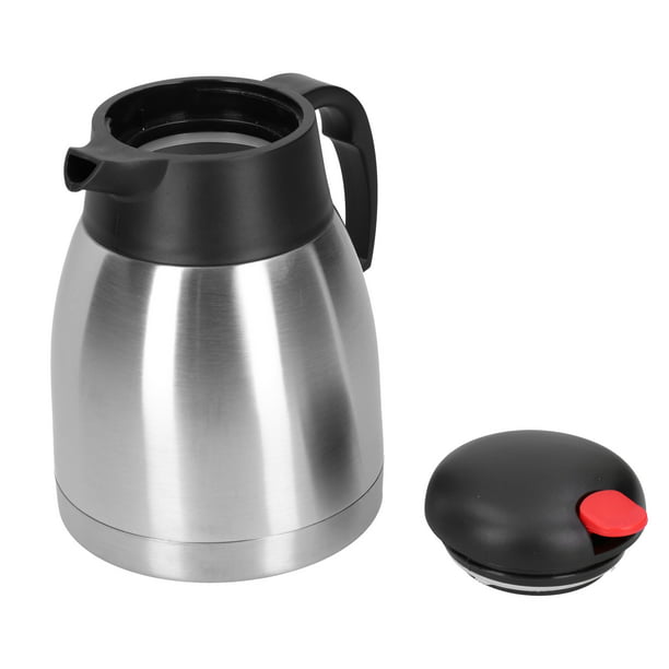 ShineMe - Jarras de café para mantener el calor, jarra de café térmica de  acero inoxidable con cepillo de limpieza, termo de café al vacío de doble