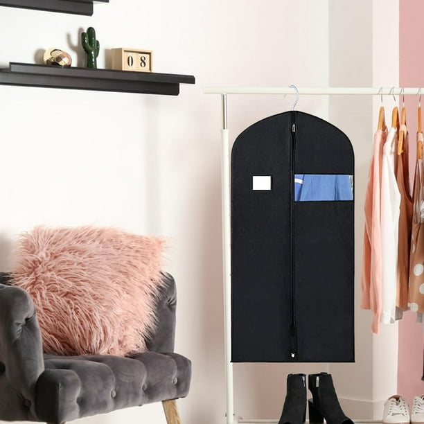 Bolsa de ropa – Organizador de armario colgante transparente – Cubierta  duradera con cremallera con barra que protege vestidos, trajes y chaquetas  del