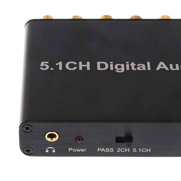 Convertidor de Audio Digital 5.1, Decodificador Coaxial compatible con  Reproductor por Sunnimix