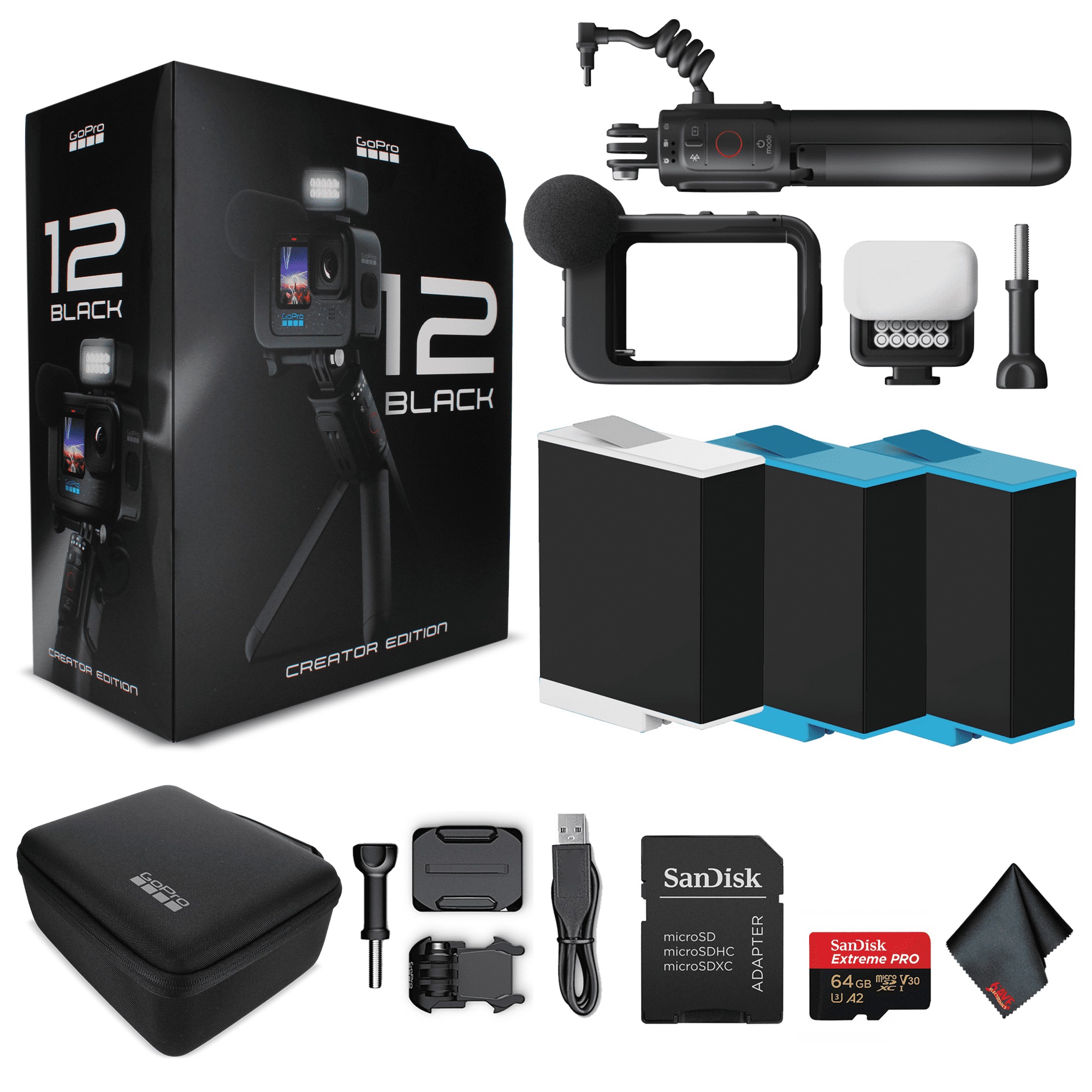 GoPro HERO 12 Creator Edition - Con Volta (empuñadura de batería ...