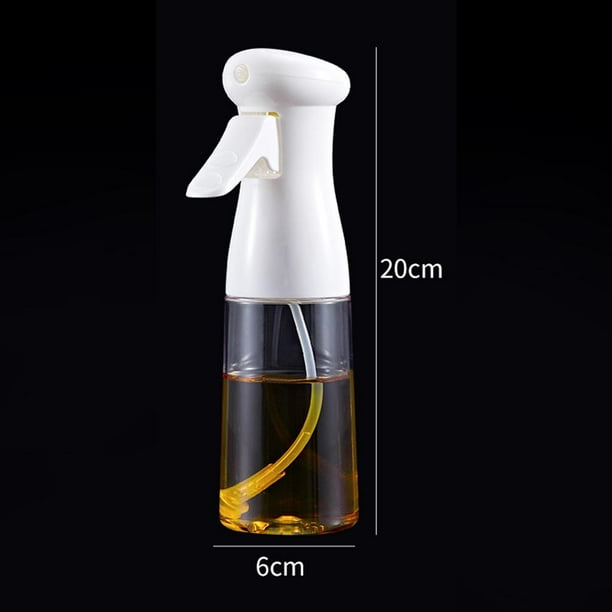 Pulverizador de aceite para cocina, botella vacía de vinagre, dispensador  de aceite para ensalada, 210ML Disponible en color blanco y negro.