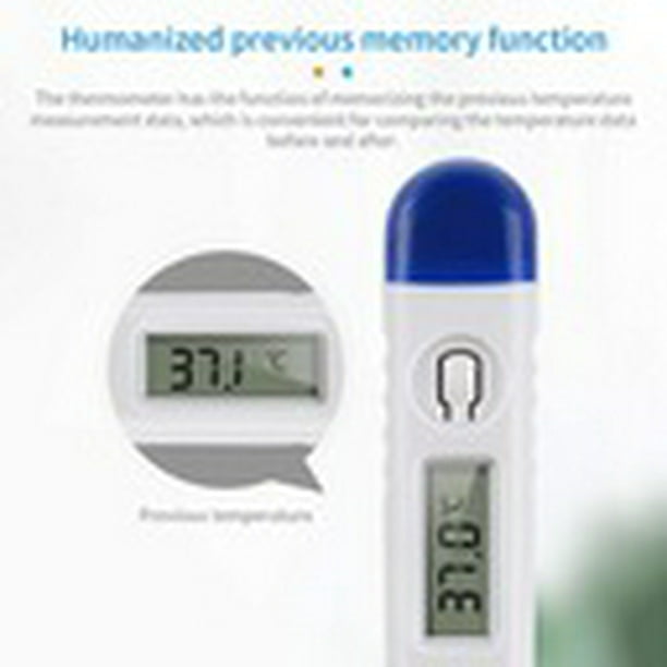 Termómetro para adultos, niños y bebés, termómetro oral digital, termómetro  de axilas, termómetro rectal, lectura rápida de 5 a 10 segundos, alarma de
